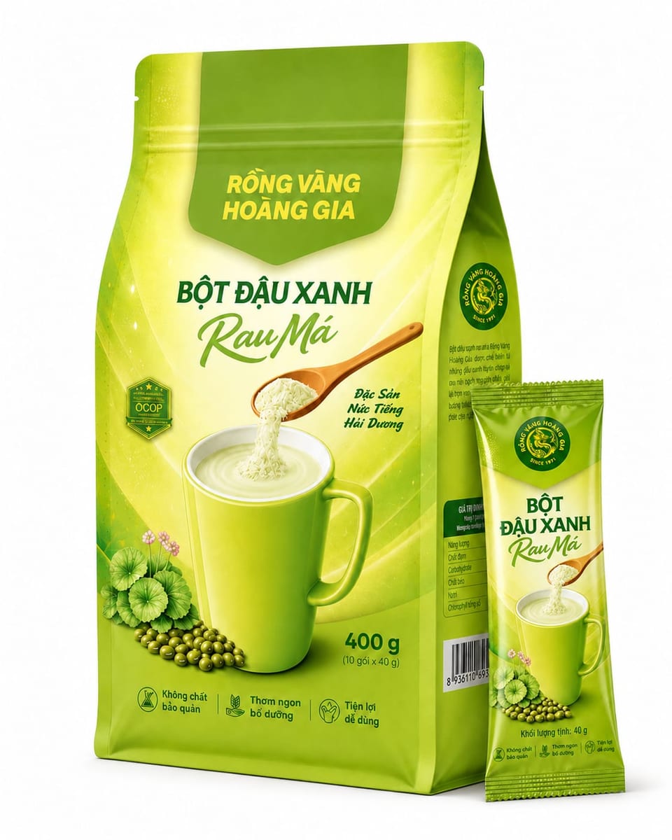 Bột đậu xanh Rau Má