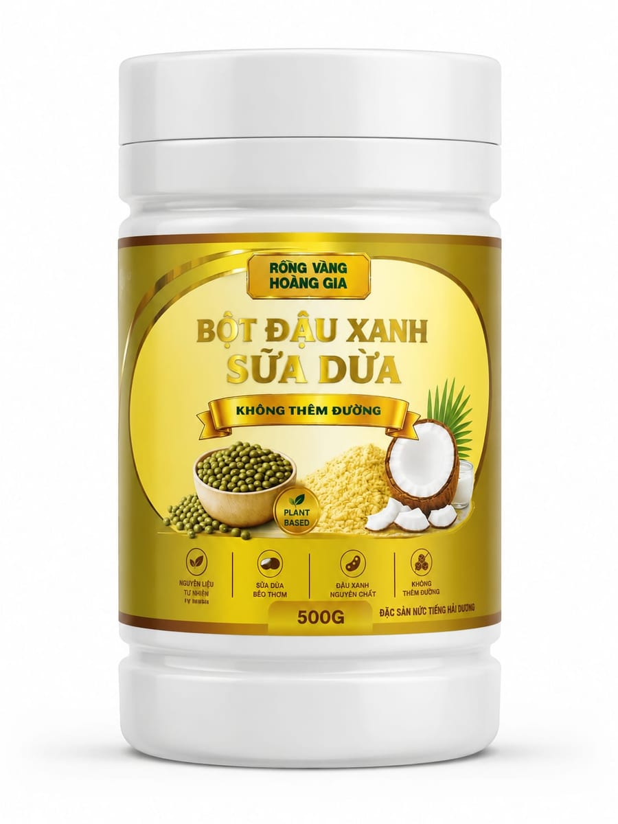 Bột đậu xanh Sữa Dừa – không thêm đường